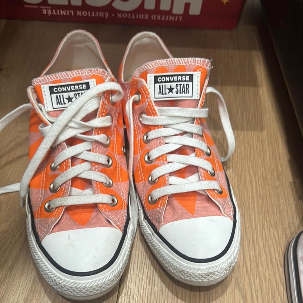 Converse Kids' Orange and White Sneakers